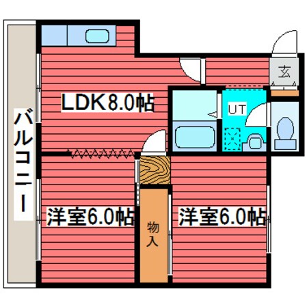 向ヶ丘宮北ビルの物件間取画像